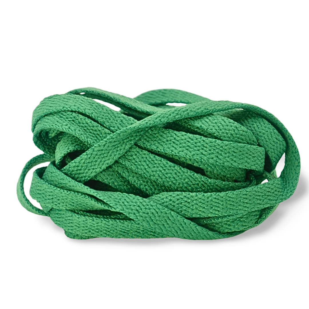 Dark Green flat laces