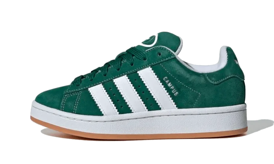 Adidas Campus 00s Dark Green Junior with extra laces