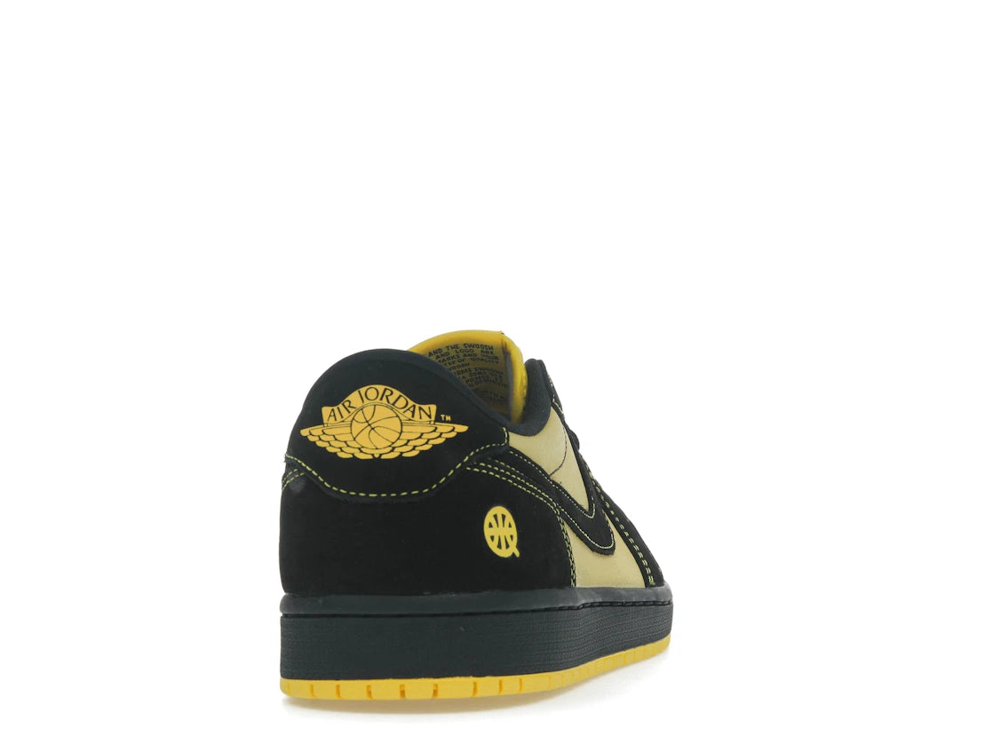Nike Air Jordan 1 Retro Low OG Quai 54 Black Tour Yellow Red - IB8836-007