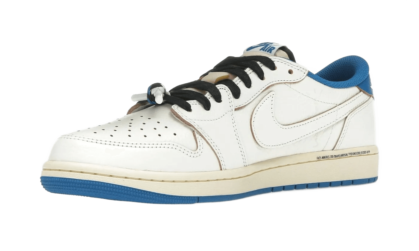 Nike Air Jordan 1 Retro Low OG SP Fragment x Travis Scott Sail Military Blue - DM7866-104