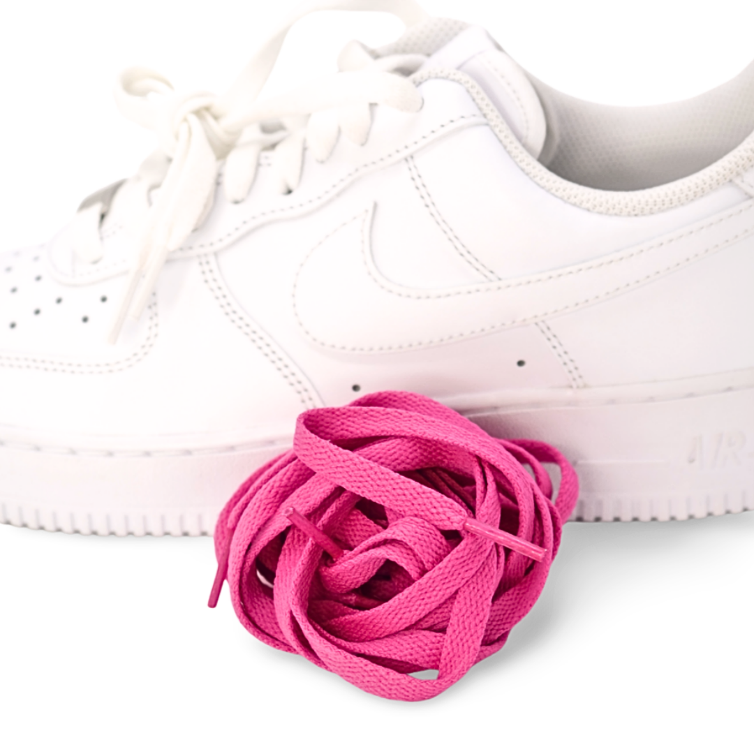 Hot Pink flat laces