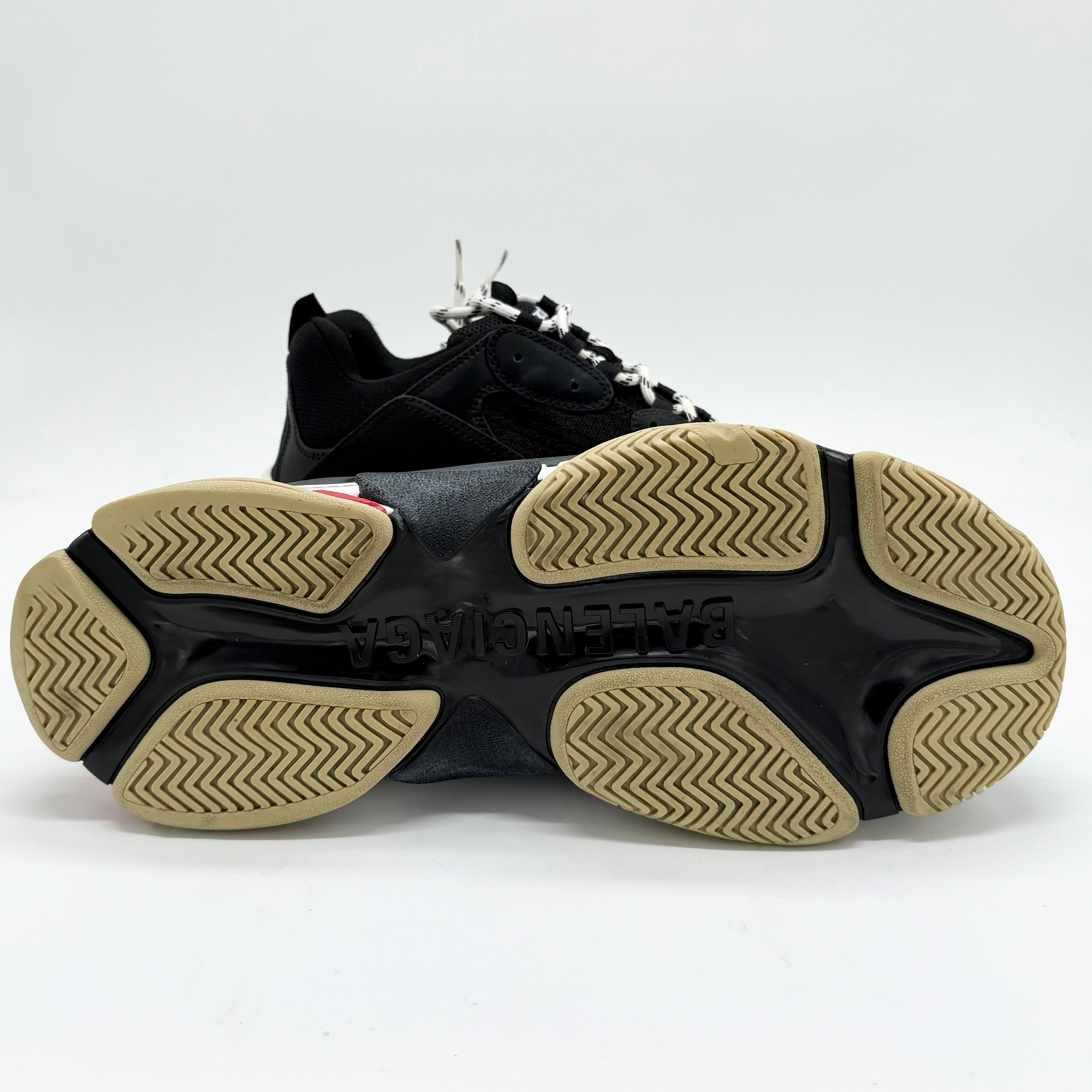 Balenciaga Triple S Black White Red EU 46