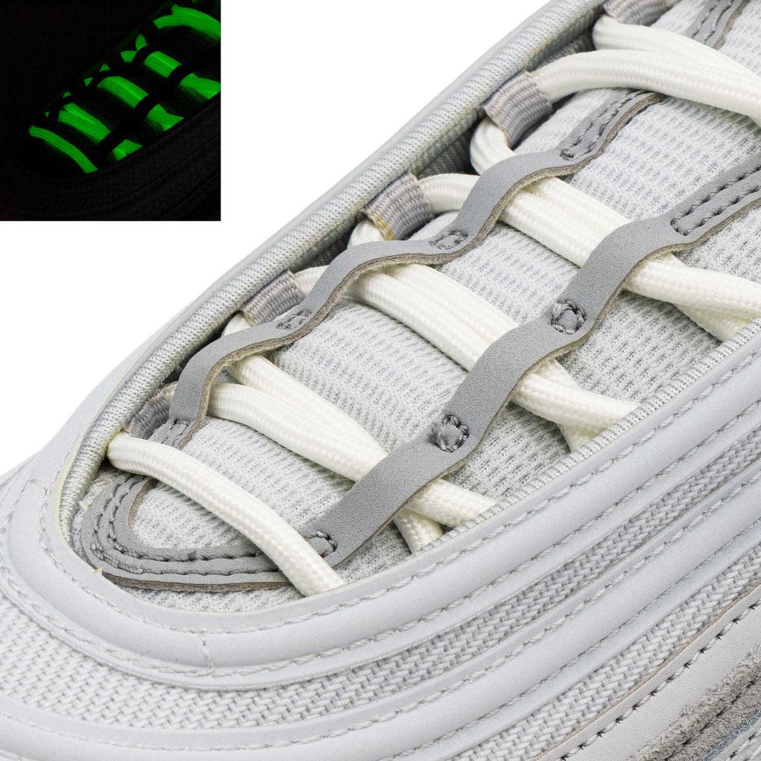 Glow in the dark - reflective rope laces
