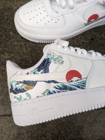 Kanagawa Wave Custom Sneakers